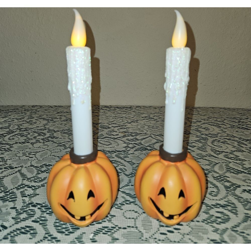 Bethlehem Lights Pumpkin Candle Holiday Decor with LED Flames